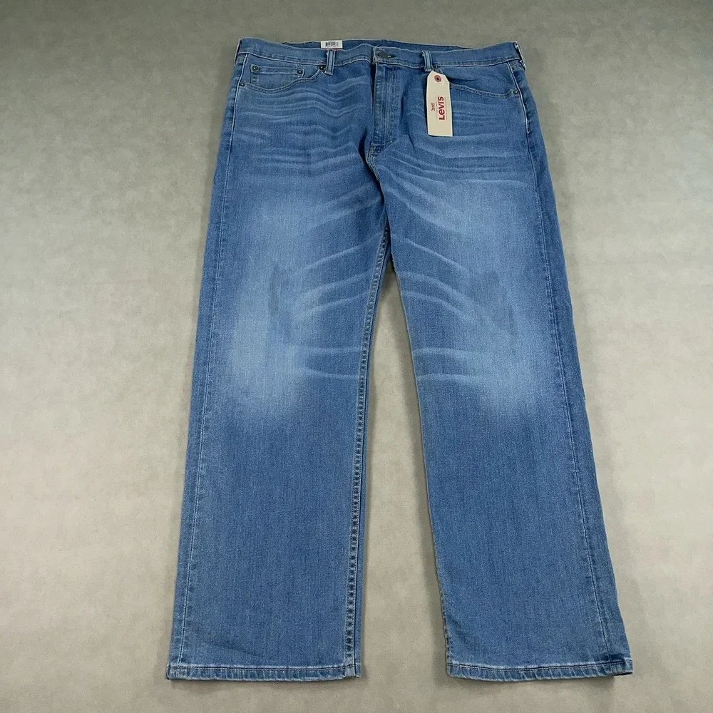 Levis 505‎ Jeans Mens Regular Fit Straight Leg 42x30 Extra Room In Thighs NWT